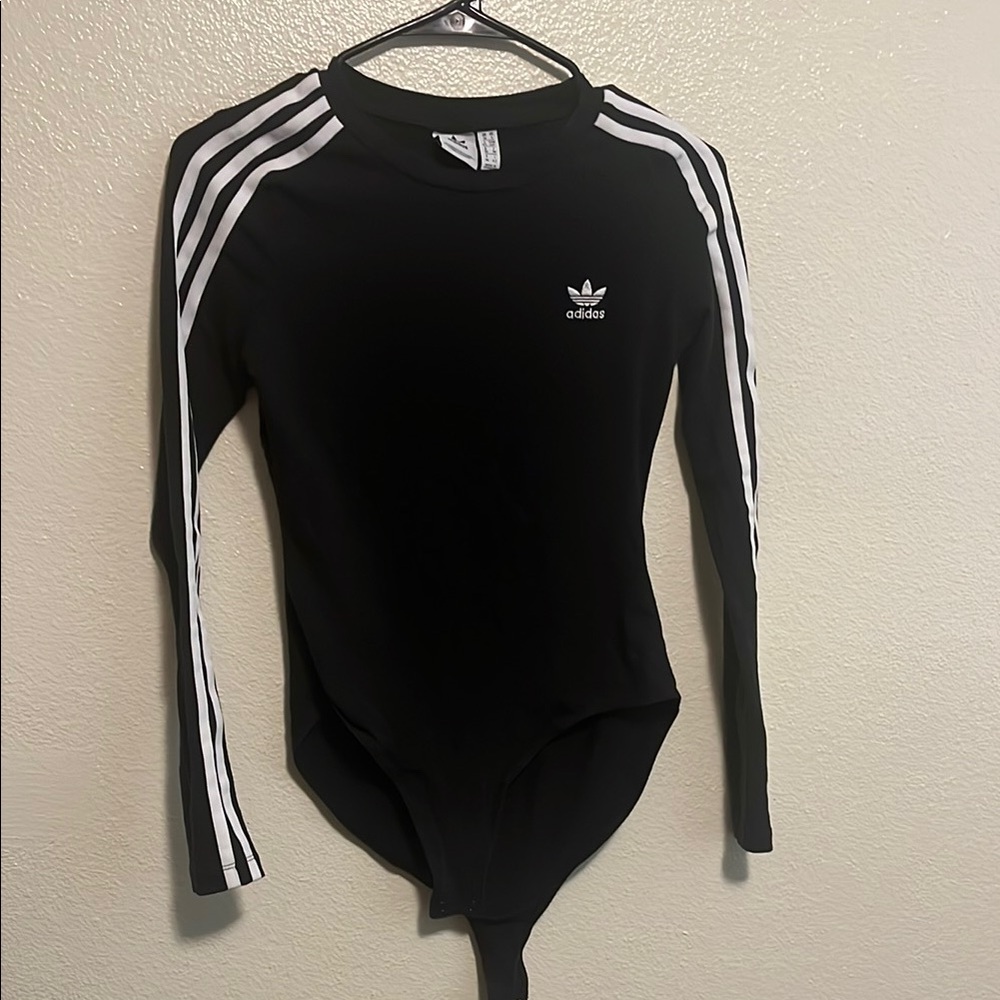 Adidas Black Long Sleeve Bodysuit
